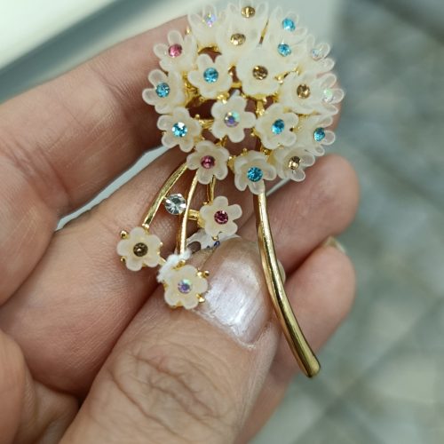Gökkuşağım karahindiba broş